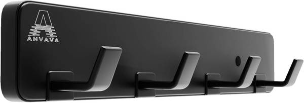 Wall Mounted Coat Rack, Multi-Purpose, 4 Hooks Mount for Key, Umbrella 1