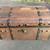 Antique Leather Covered Trunk Stagecoach Box 7 thumbnail