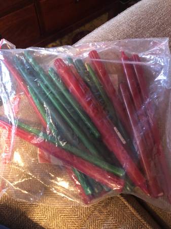 2 Dozen Candles Red  and  Green 1