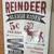 REINDEER RIDES ENAMEL SIGN 4 thumbnail