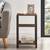 3-Tier End Table – Rustic Brown & Black Metal Side Table with Storage 3 thumbnail
