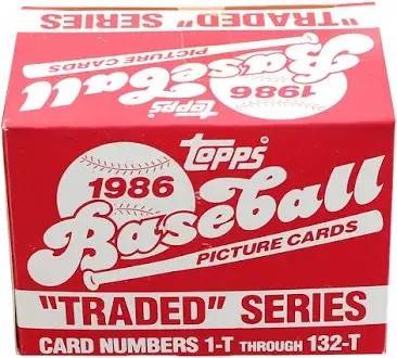 1986 Topps Traded Set New In Box 1