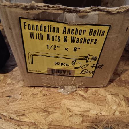 Foundation bolts 1
