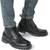 NEW Size 8 Men Oxfords Motorcycle Boot Black Lace Up 3 thumbnail