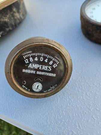 Old Dodge Brothers Amp Gauge 1