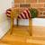 VTG Mid Century MCM 50s 60s Patchwork Foot Stool Ottoman Bench 3 thumbnail