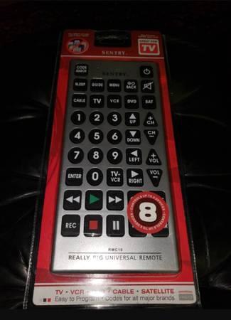Sentry Really Big Universal Remote Sealed pd $55 1