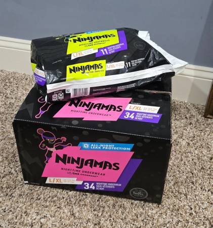 Kids XL Nighttime Underwear "Pullups" 41 total 1