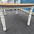 farmhouse butcher block wood dining table 6 ladderback chairs Ashley 21 thumbnail
