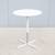 Modern Davis Furniture Height Adjustable White Round Side Table, New 1 thumbnail