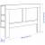 Ikea Brimes Headboard - Queen, White, bookshelf 3 thumbnail