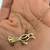 Yellow Gold Necklace with Beautiful Bird Pendant in Gold & Natural Sto 6 thumbnail