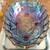 VTG Carnival Glass Blue Iridescent Large Footed Centerpiece Fruit Bowl 2 thumbnail