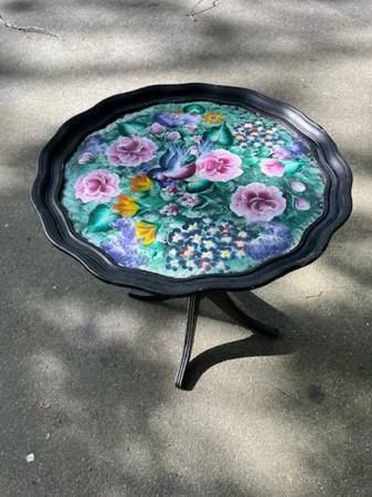 Hand Painted Pie Table 1