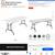 Lifetime 72” White Plastic Portable Folding Banquet Table. 6’ Folding Table  7 thumbnail
