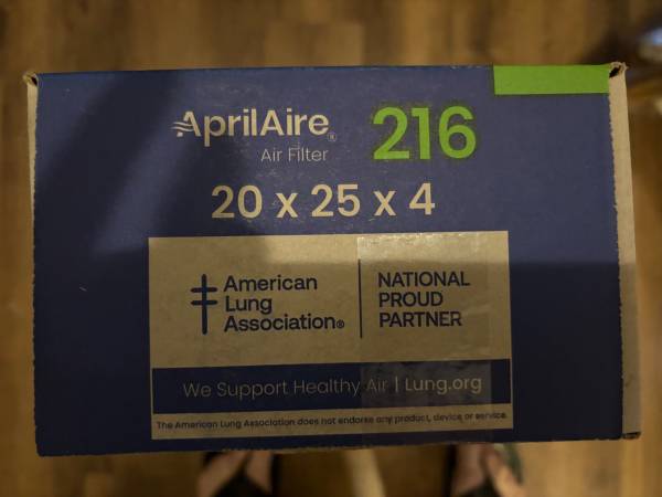 AprilAire air filter 216 1