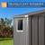 New 5x3 Ft Outdoor Storage Shed, Waterproof Metal Shed, Small Garden Tool Storag 5 thumbnail