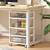 New Vtopmart Plastic Drawer Storage Orangizer, 4 Tier 6 Drawers with Wheels for  1 thumbnail