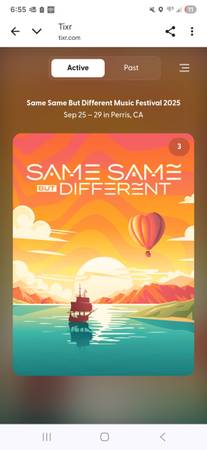SAME SAME BUT DIFFERENT FESTIVAL TICKET 1