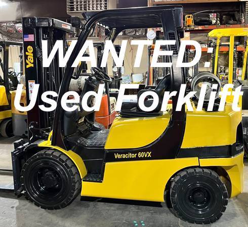 Wanted: Forklift all terrain outdoor tow motor fork lift trade trades 1