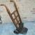 ANTIQUE PRIMITIVE WOODEN CAST IRON HAND DOLLY FEED CART 1 thumbnail