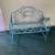 Kids Blue Metal Bench 1 thumbnail