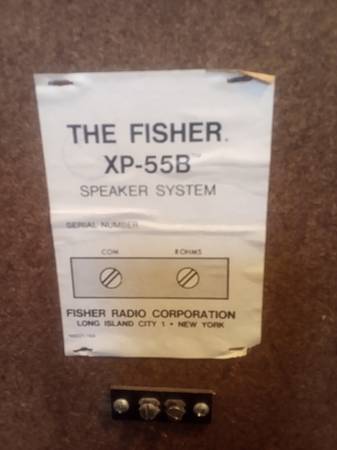 Altavoces vintage Fisher XP-55B, 1967-68 - $60 (Ariton)63440450626691124