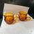 Brown Glass Sugar and creamer dishes 2 thumbnail