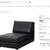 IKEA KIVIK Chaise Lounge – Black Leather 5 thumbnail
