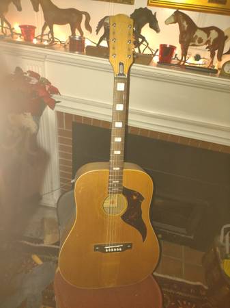 1970's Egmond dreadnought guitar 1