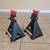 2 Ton (4,000 lb) Capacity Steel Jack Stands Adjustable, Black Orange 3 thumbnail