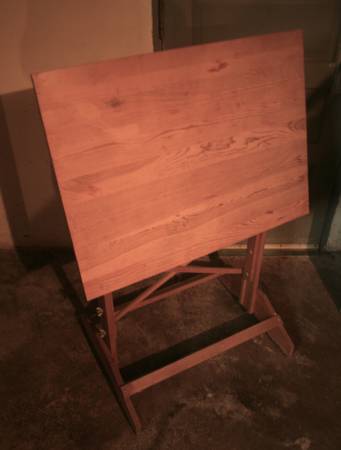 Wooden Drawing Table 1