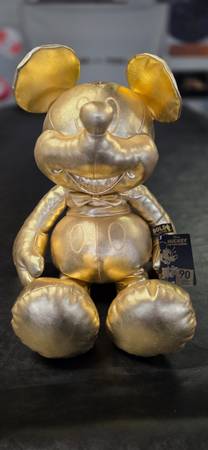 Disney Mickey The True Original Gold Collection Large Plush New with T 1