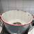Vintage Enamel White & Red Pot With Lid 6 thumbnail