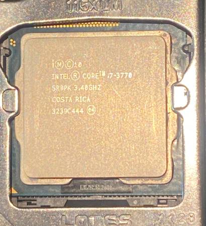 I7-3770 CPU processor, Socket 1155 1