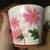 TWO GREENBRIER INTERNATIONAL PLANTER POT 4.75" X 4" FLOWERS BUTTERFLY 2 thumbnail