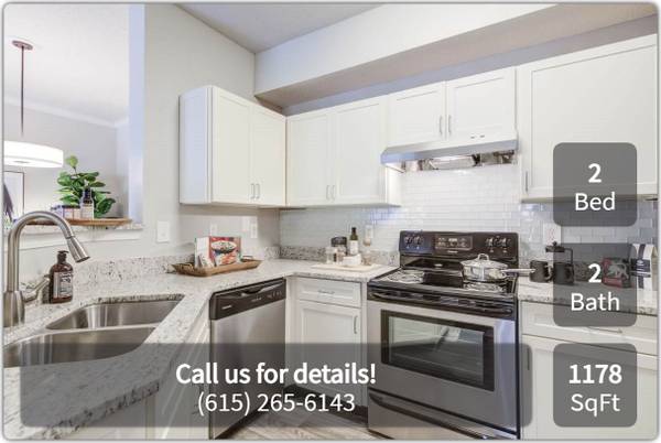 $2,170 / 2 habitaciones - 1178 pies² - ¡Tu apartamento soñado de 2 habitaciones y 2 baños está más cerca de lo que piensas! ¡Llama ahora! (Franklin - Cool Springs Mall)63680355803267121
