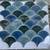 Azul Scallop Glossy Porcelain Mosaic Tile (9.1 sq. ft. / case) 1 thumbnail