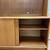 Teak Veneer Large Bookcase. 4 Open Shelves & Cabinet. 7 thumbnail