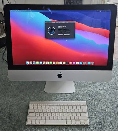 iMac美品/BigSur/SnowLeoprd/Office/AdobeCS2 iMac 21.5, i5,8gb, 500gb, Big Sur, wireless keyboard