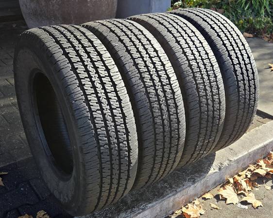 4 - LT 245/70 17 Firestone Transforce HT 12008 Used Tires 1