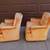 A Pair Of Orange Velvet (?) MCM Swivel Chairs Kay Chair Co. 2 thumbnail