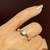 14K Yellow Gold Engagement Ring (Size 7-8) with White Sapphire Stone 2 thumbnail