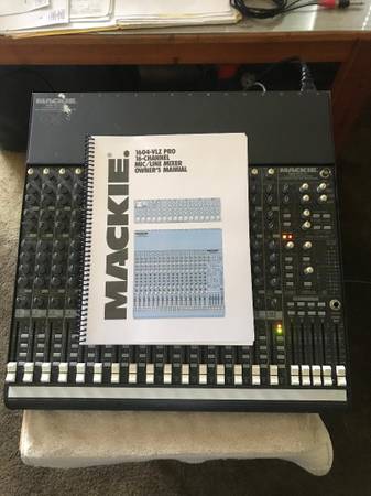 Mackie 1604 VLZ PRO w owner's manual power cord tested - musical