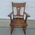 Antique Oak Wood Small Rocking Chair 2 thumbnail