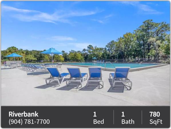 $980 / 1br - 780ft2 - Beautiful 1 bedroom, 1 bathroom with gorgeous views! 780 Sq Ft! (Jacksonville)64014800391425121