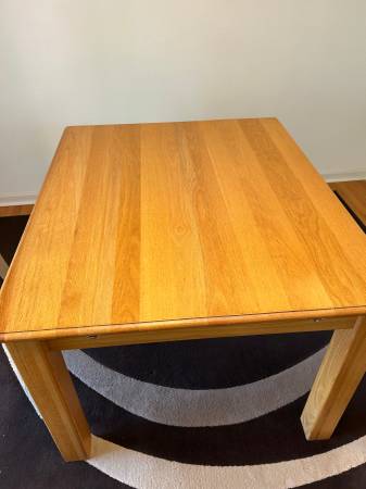 solid wood dining room table and chairs- custom made 1