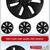 4-Pack Tesla Model Y 19” Wheel Covers – Matte Black 1 thumbnail