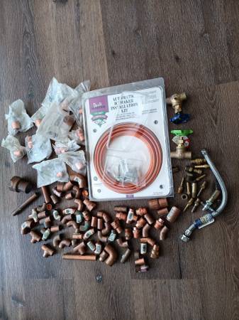 Copper Unions/Elbows smaller sizes group 1