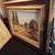 Framed Oil Painting of Village Scene Signed 4 thumbnail